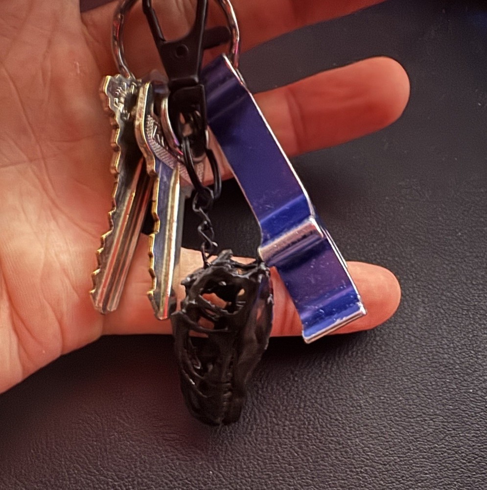 Allosaurus | Keychain Skull Replica (Black)