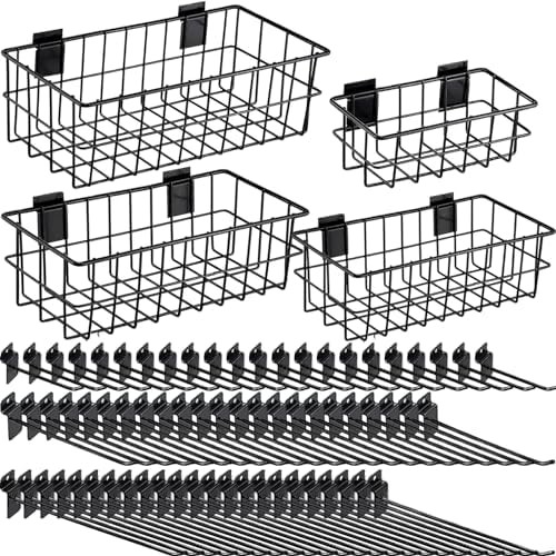 Slatwall Accessory Kit Hooks & Baskets 94 PCS