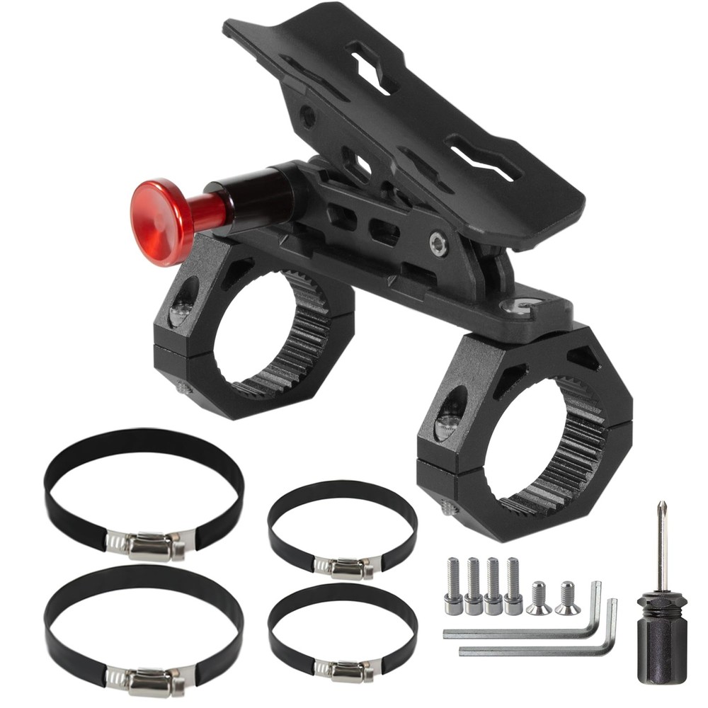 UTV Fire Extinguisher Mount Kit- Quick Release Roll Bar Black 1