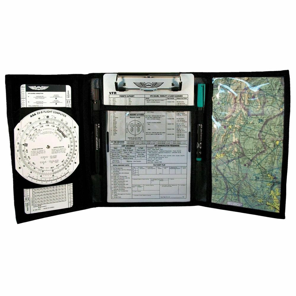 ASA Long Tri-Fold Kneeboard KB-3L - Pilot Kneeboard