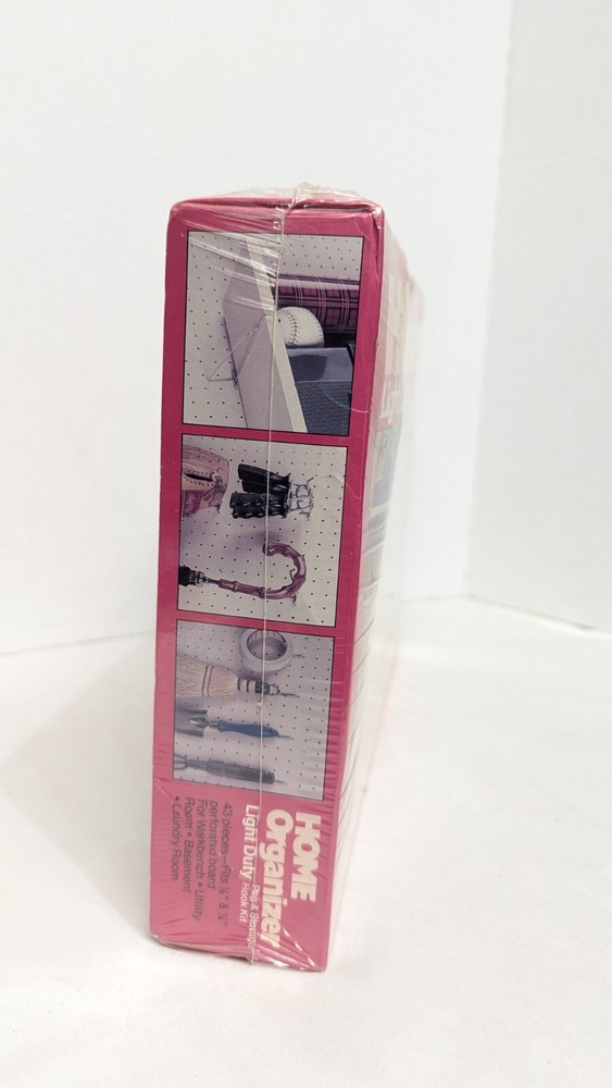 Home Organizer Light Duty Peg And Storage Hook Kit 43 Pcs