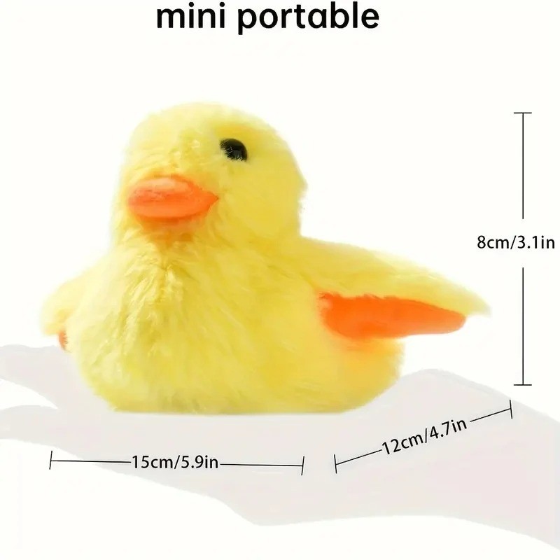 Interactive Flapping Duck Cat Toy | Electric Plush Bird Vibration Sensor Toy
