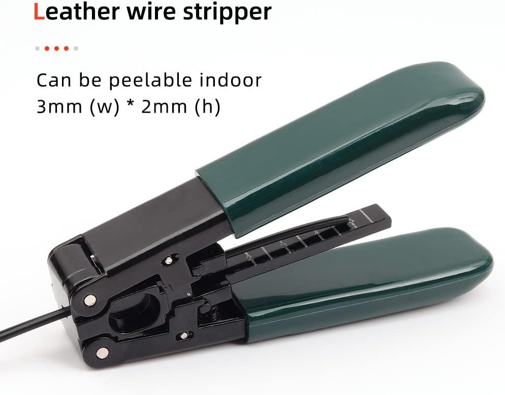 FTTH Fiber Optic Cold Connection Assembly Termination Tools Kit Bag with Visual