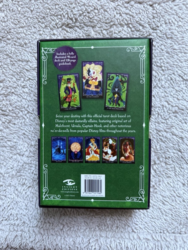 Tarot Card Disney Villains Deck With Guidebook