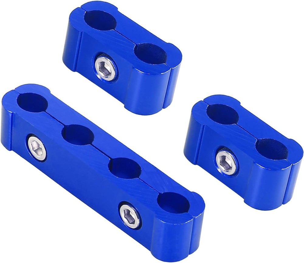Universal Spark Plug Ignition Wire Separator Divider 8mm 9mm 10mm Car Blue 12Pcs