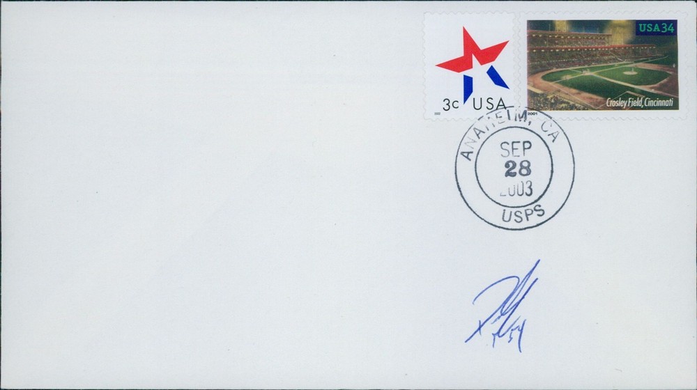 Derrick Turnbow Milwaukee Brewer Signed First Day Issue Cachet JSA Authentic