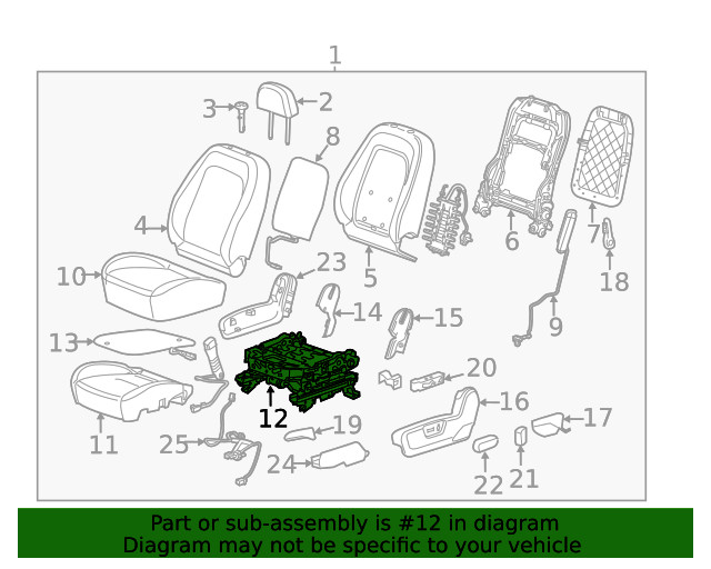 Genuine GM Cushion Frame 22761350