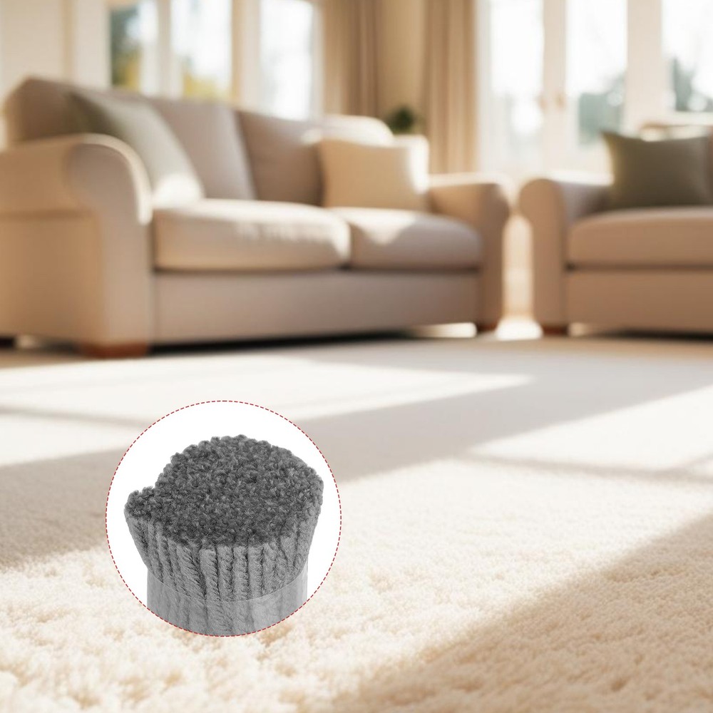 6 Rolls Latch Hook Yarn, 3mm Gray Latch Hook Kit Yarn Precut Hook Rugs Making