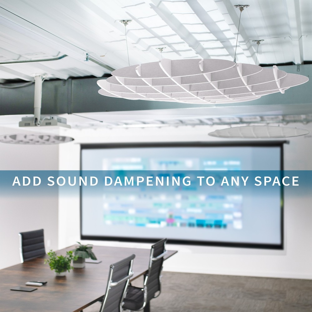 VIVO White Acoustic Ceiling Waffle Panel