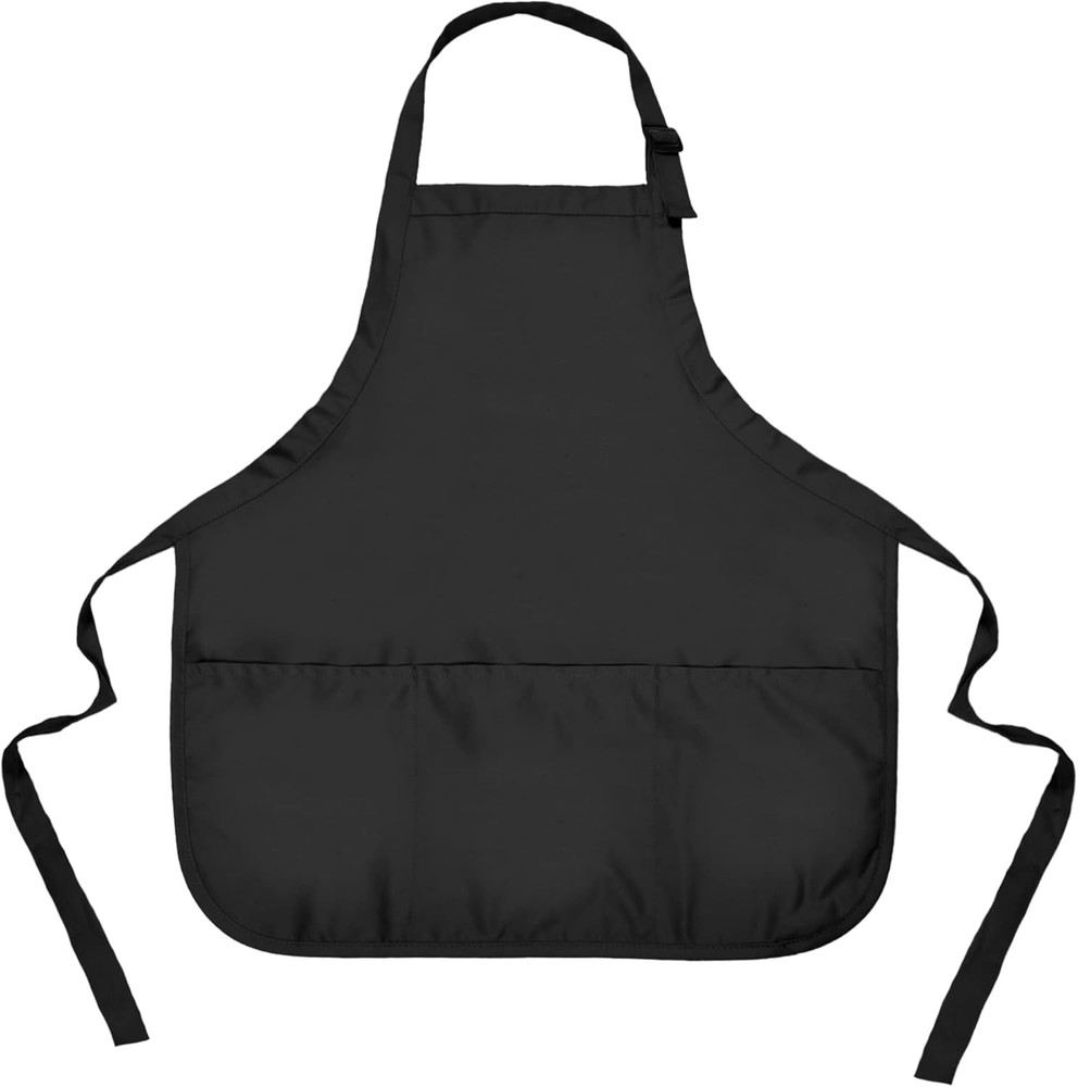 Apron mercial Restaurant Home Bib Spun Poly Cotton Kitchen Aprons