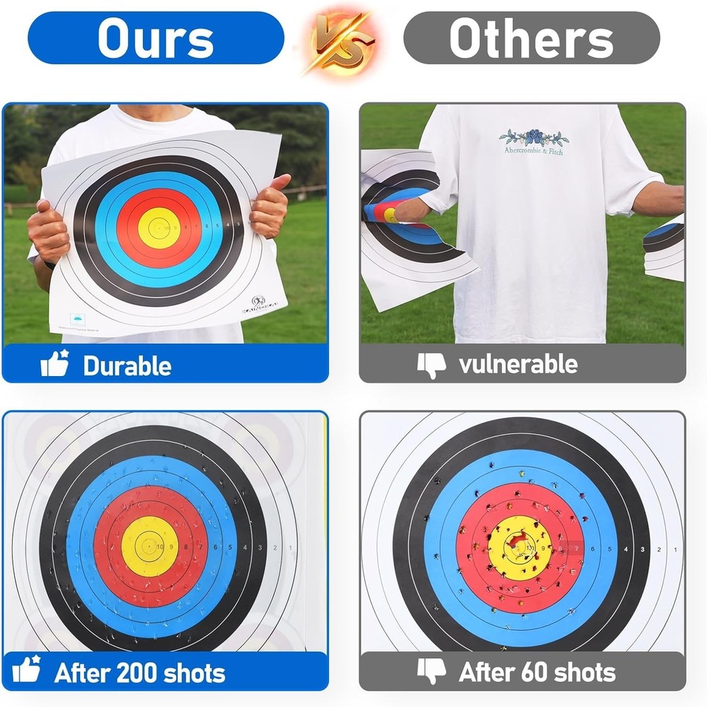 Competitive Archery Targets Paper Compound Bow Target Paper 40cm/60cm/80cm