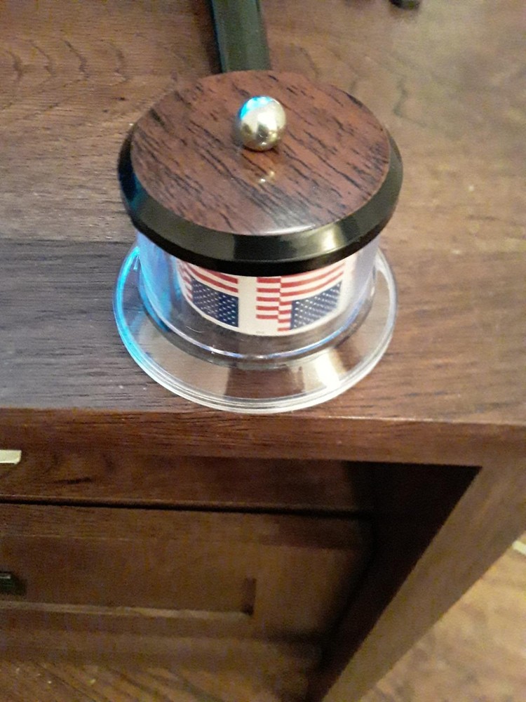 Postage Stamp Keeper Holder Desktop Dispenser Roll Storage Display Collector