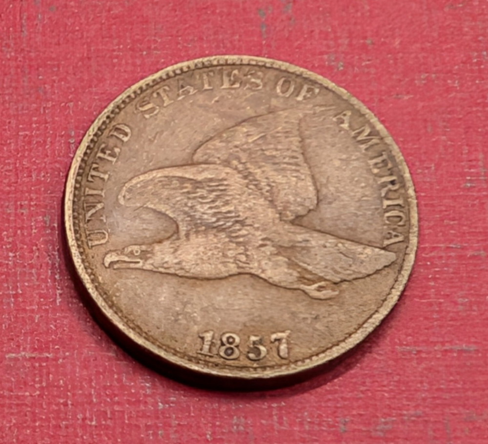 1857 Flying Eagle Cent F+ 260408
