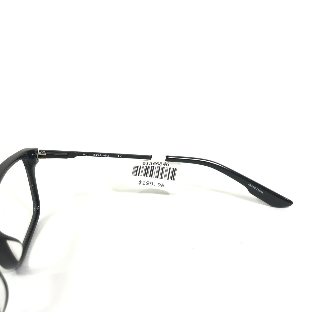 Columbia Eyeglasses Frames C8021 001 Black Rectangular Full Rim 53-17-140