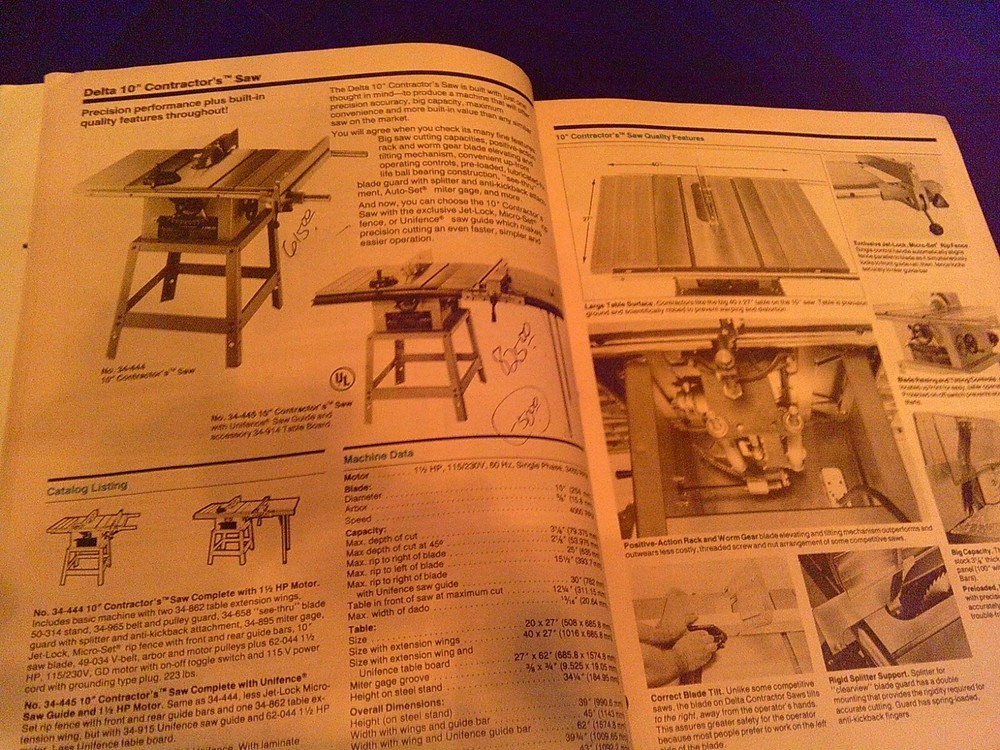 Delta Industrial Machinery Catalog From 1992