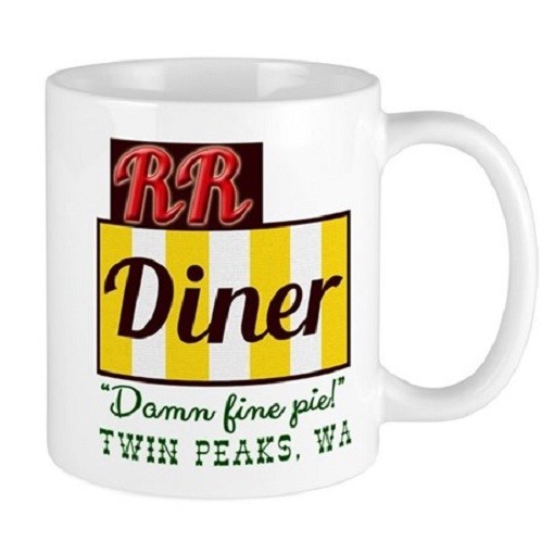 11oz mug Double RR Diner in Twin Peaks - Printed Ceramic Coffee Tea Cup Gift