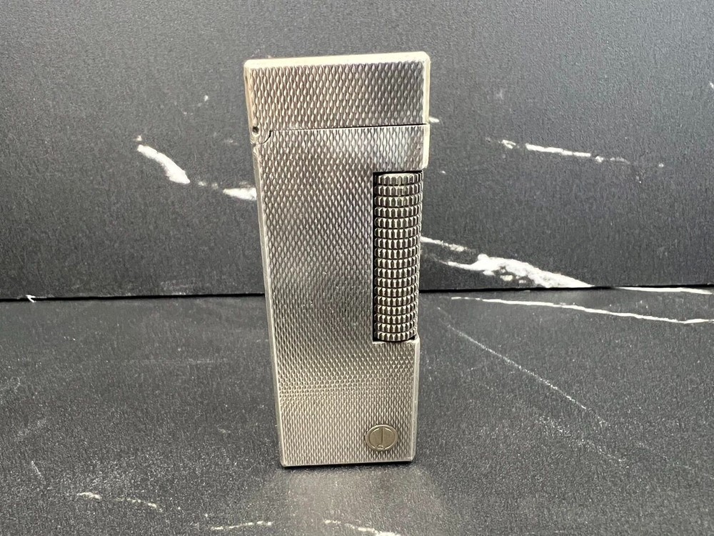 Working Dunhill Gas lighter Silver with box