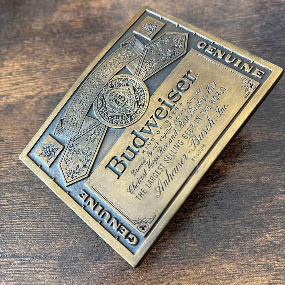 BUDWEISER Budweiser Belt Buckle USA