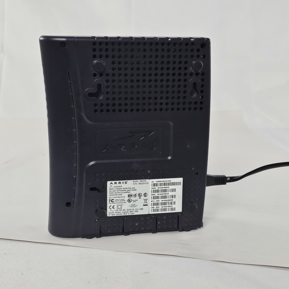 Arris Modem TM502G Tested & Working Has A Rattle Inside Please Read Description