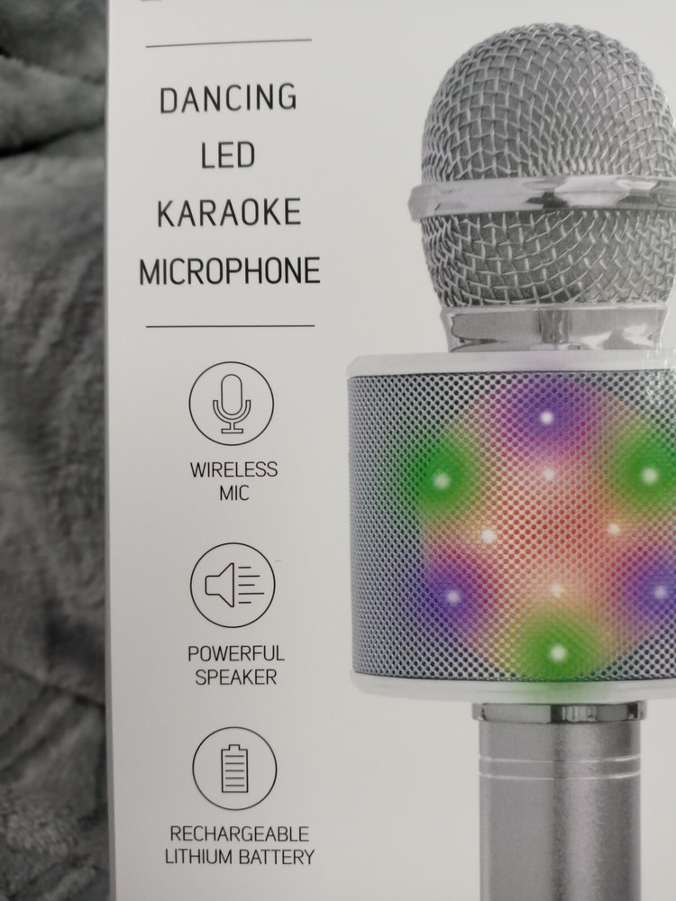 Dancing LED Karaoke Microphone Tech Solutions Popstar Wireless Mic "New Arrival"