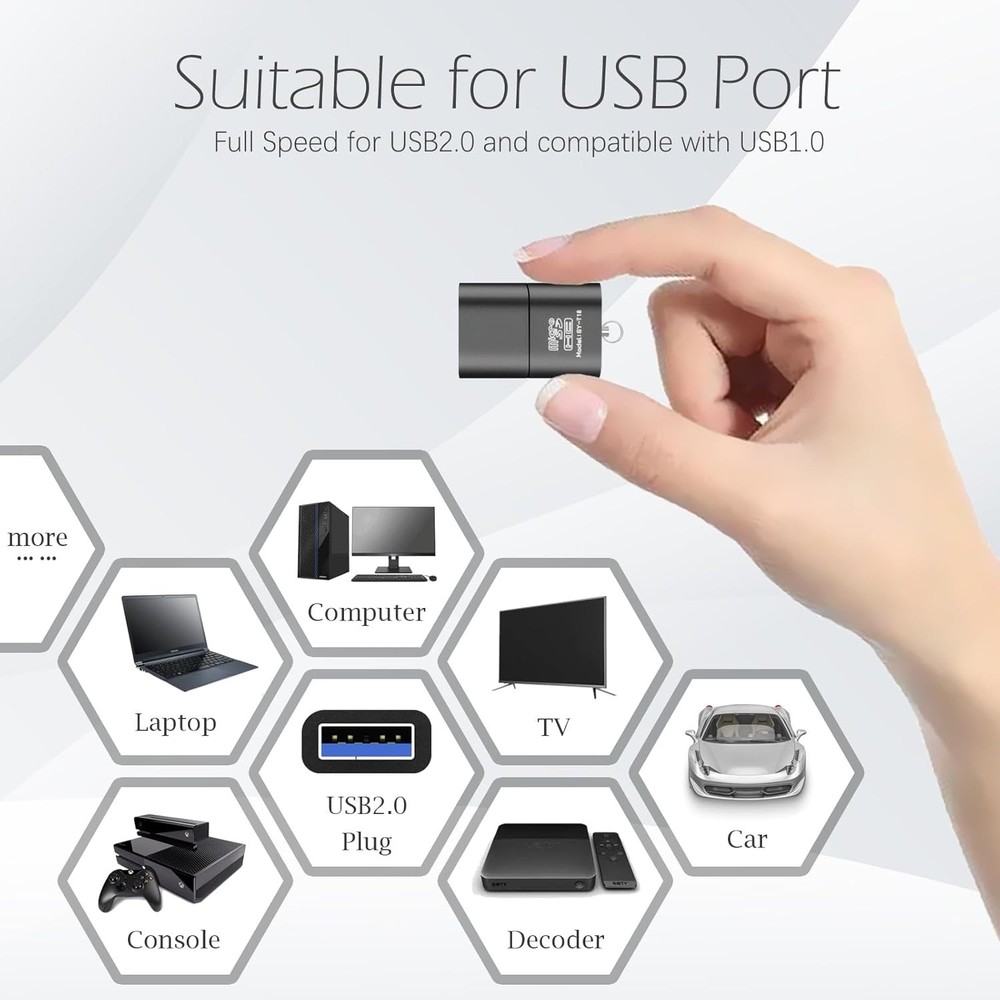 [3 Pack] Card Reader for Android,Micro SD Card to USB Adapter, TF Card Reader...
