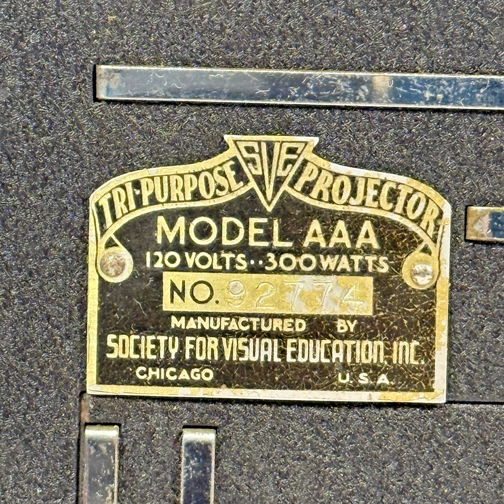 Vintage SVE Tri‑Purpose Projector Model AAA Tested Original Case