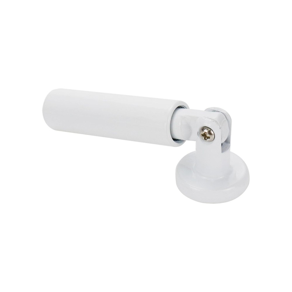 White Wall Mount Curtain Wire Rod Set