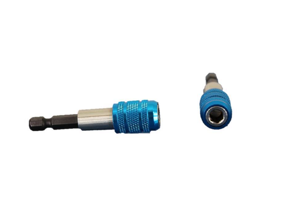 TEMO 2p Quick Release Security Screwdriver Bit Holder Impact Ready 1/4" Hex Shnk