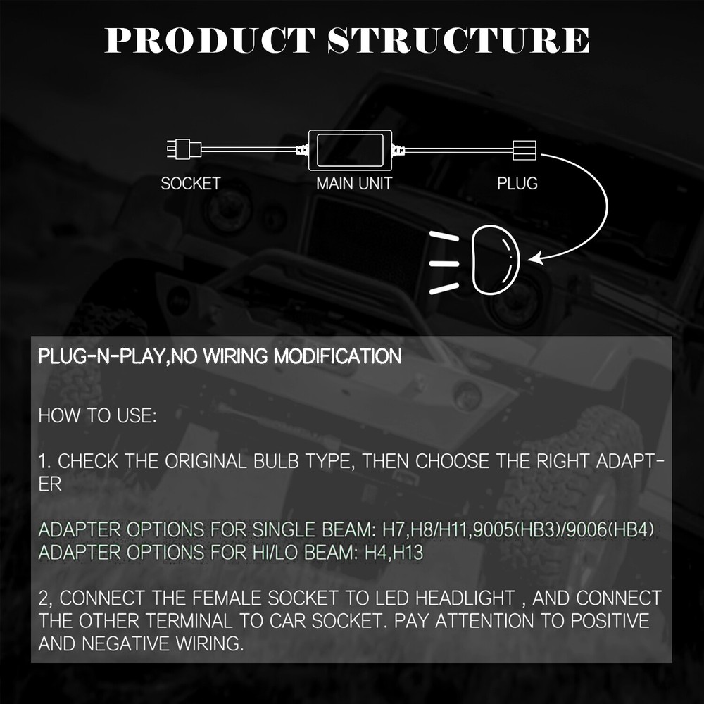 H4 9003 Headlight Canbus LED Decoder Error Free Anti Flicker Load Resistor 2Pcs