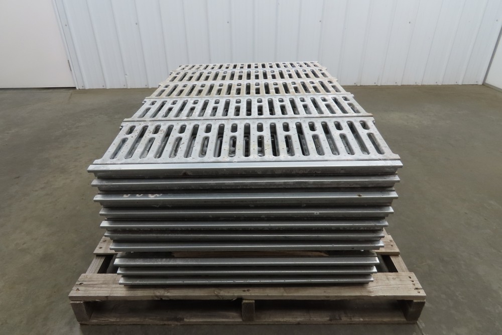 Interlake 9"x 30" Galvanized Steel Slotted Pallet Racking Deck 34"D Rack 100pcs
