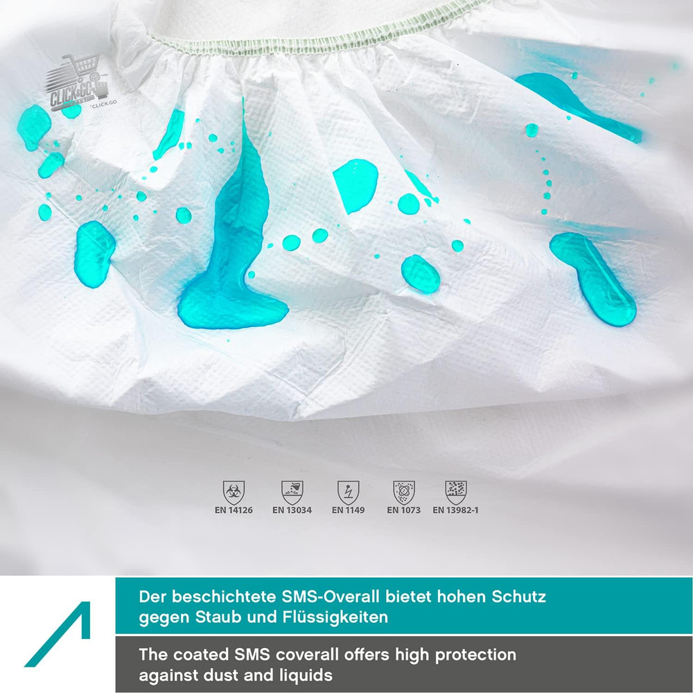 Coverx Hooded Work Suit - Disposable Protective Work Suit - Co