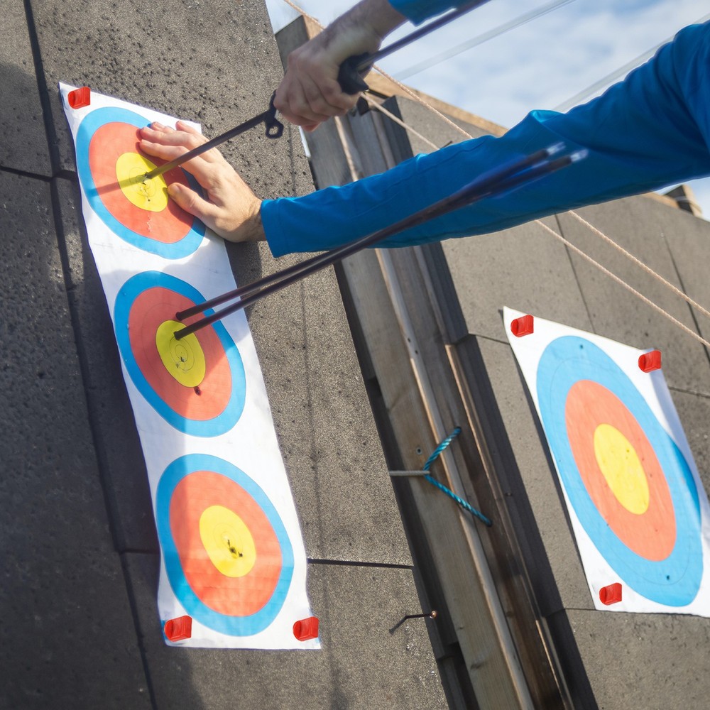 Archery Target Pins, 20 Pack Nylon Nails Target Pin Fixed, Black