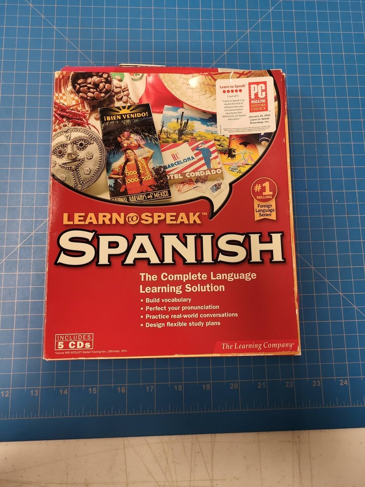 Learn to Speak Spanish Language Learning Solution 5 CDs The Learning Company