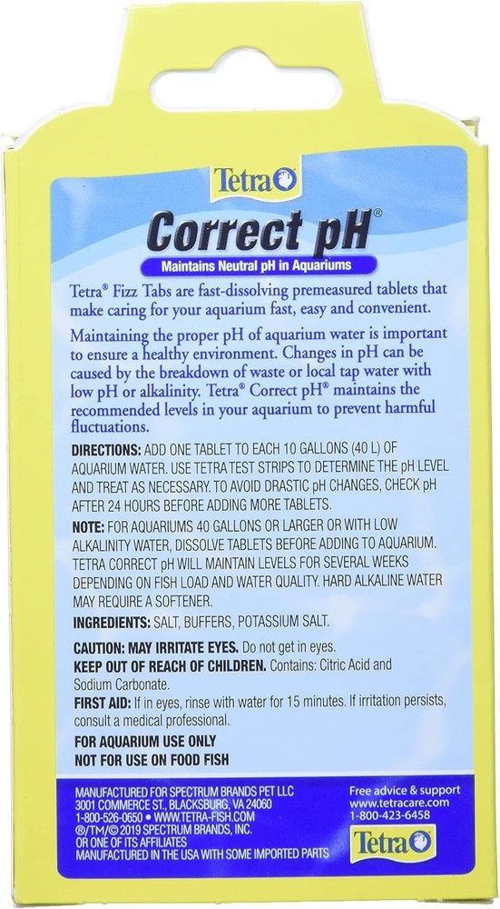 Correct pH Tablets 8 Count For aquarium Water