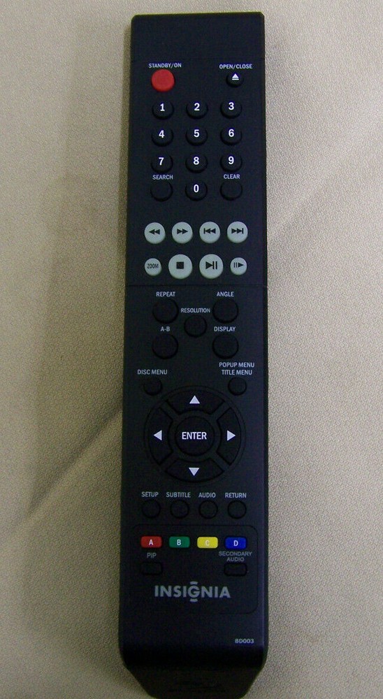 Insignia NS-WBRDVD Blu-Ray Player w/ Remote