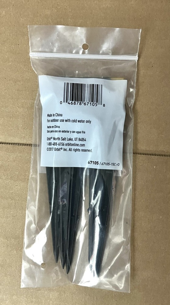 5-Pack Orbit 67105 Adjustable Multi-Stream Emitter on 6 in. Stake
