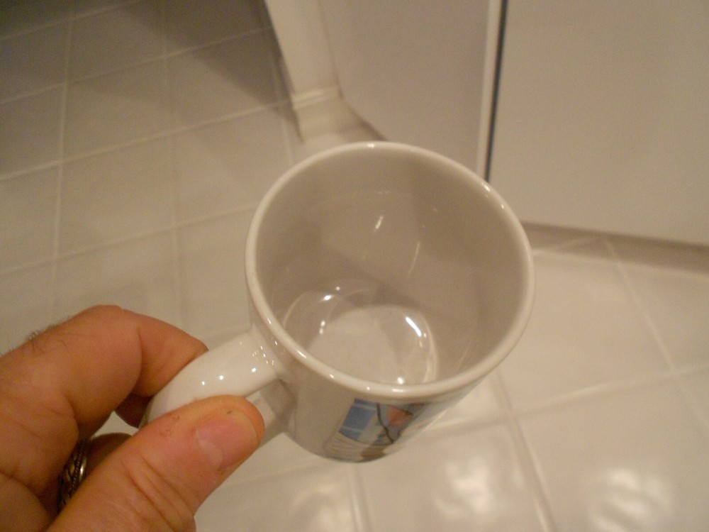 anmie happy parody mug 3 3/4" high
