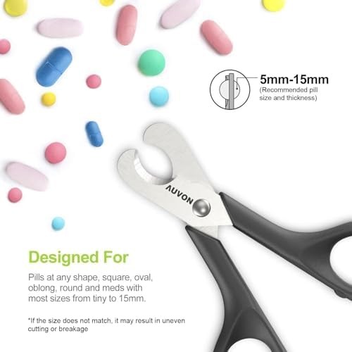 Scissors-Shaped Pill Cutter Sharp Blade