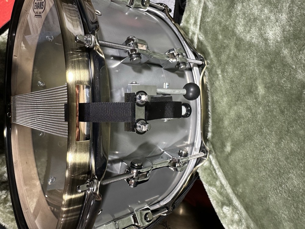 GMS Nickel Brass Maple Ltd Edition Snare Drum - Signed & Numbered