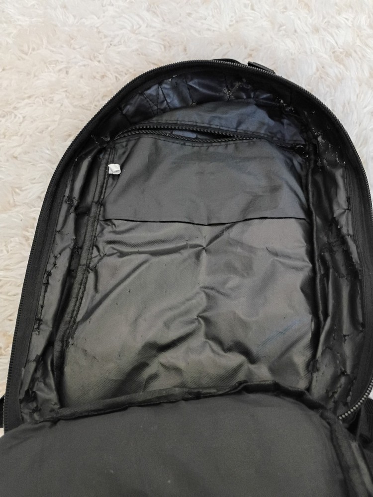 Black Canvas Tactical Backpack Medium Size