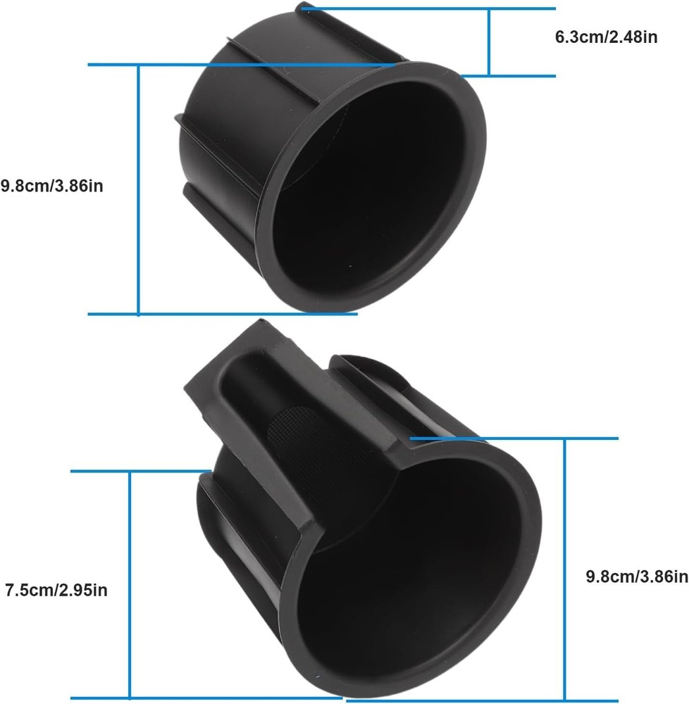 2PCS Cup Holder Center Console Inserts Compatible for 4RUNNER 2014 2015 2016 ...