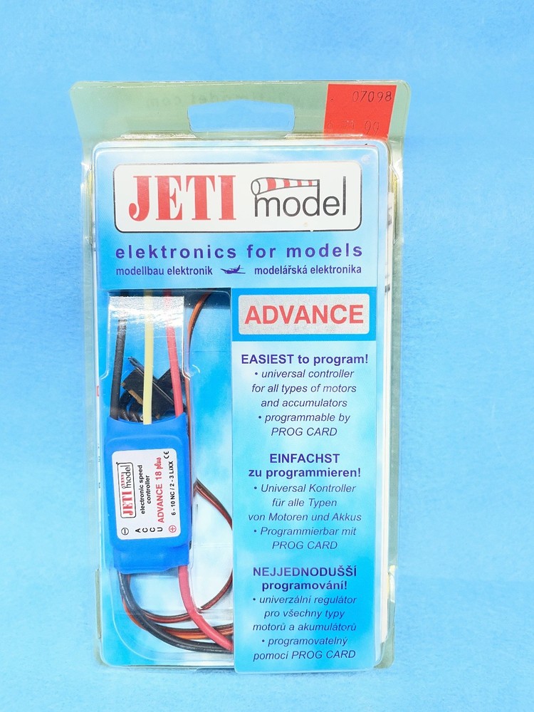 Vintage JETI Advance 18 plus Brushless ESC Electronic Speed Controller NOS