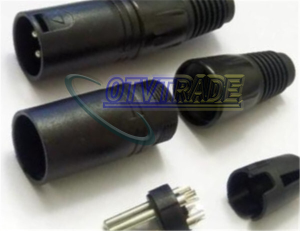 ONE XLR Male 3-pin Plug Connector MicrophPatch NEW