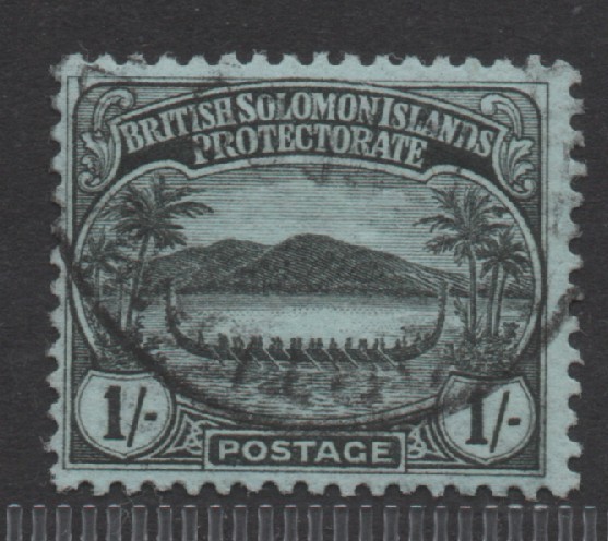 Solomon Is 1908 1/- Small Canoe Used