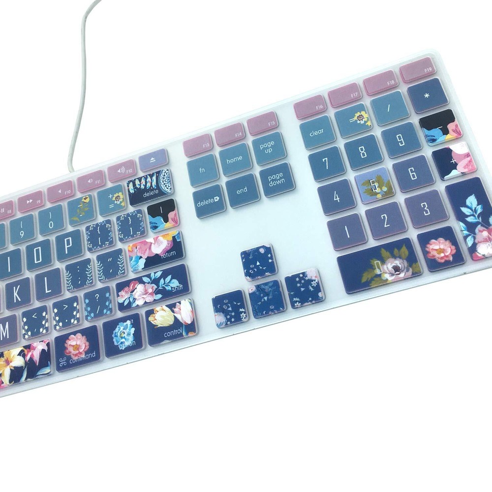 Silicone Keyboard Cover for iMac Keyboard with Numeric Keypad Wired USB