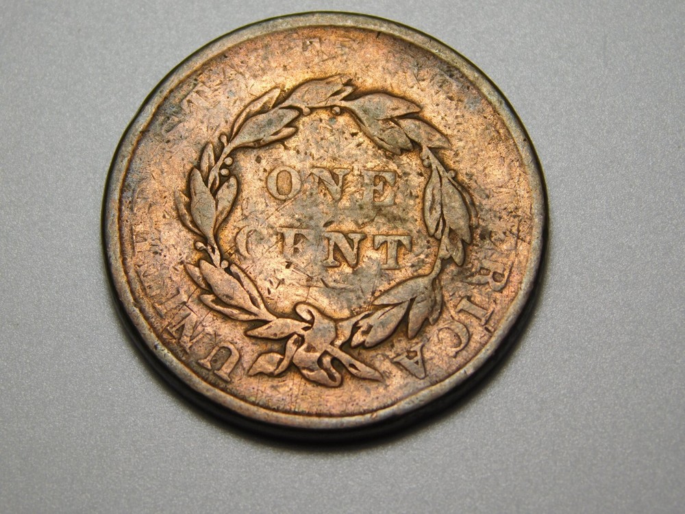 US COINS 1837 CORONET HEAD LARGE CENT