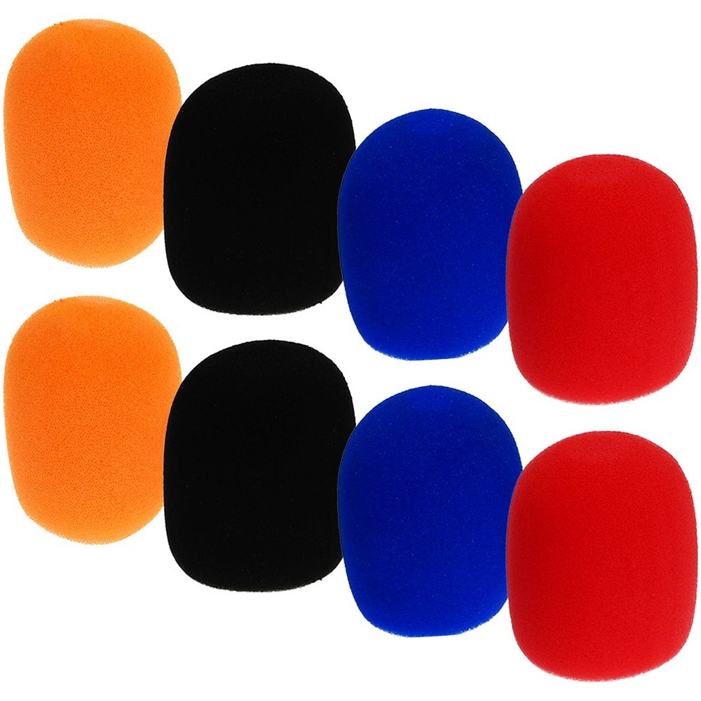 8 Pcs Handheld Microphone Windscreen Sponge Protective Cover Handle