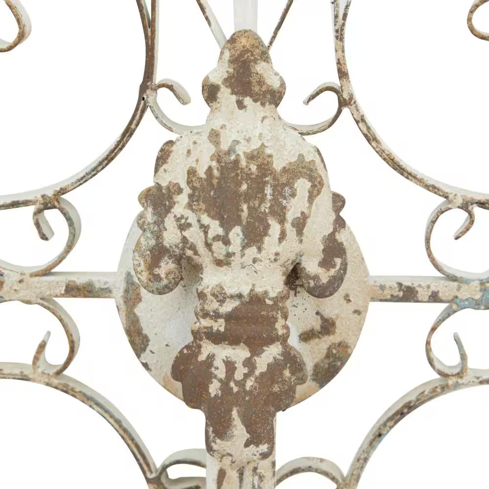 White Iron French Country Wall Sconce