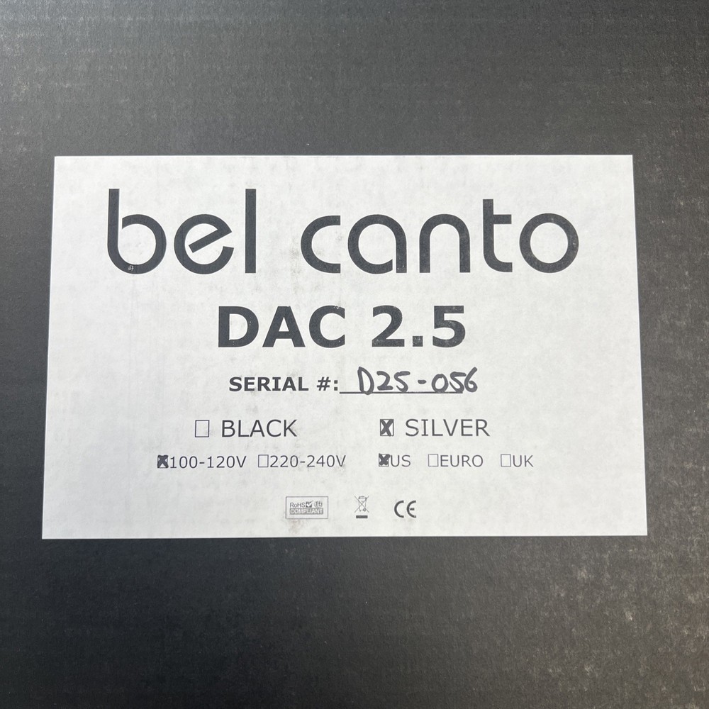 Bel Canto DAC 2.5 Excellent Condition with OBM