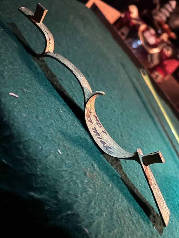 81/2" sand cast brass muzzle loader trigger guard NOS #2